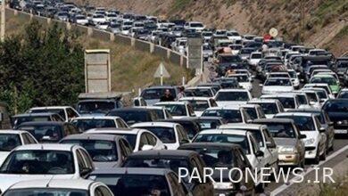 حركة المرور كثيفة على الطرق السريعة في طهران