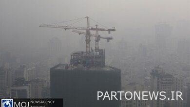 Tehran air quality on November 20, 1402 / Tehran air quality index is at number 101 and unhealthy