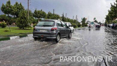 وضعیت خیابان های اهواز بعد از بارندگی شدید + فیلم
