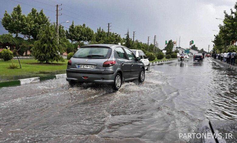وضعیت خیابان های اهواز بعد از بارندگی شدید + فیلم
