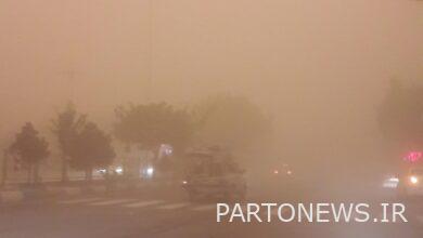 توفان و ریزگرد در جاده سرخس به مشهد + فیلم