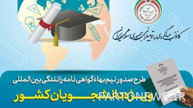 The plan to issue half-price international driving license for students of the country