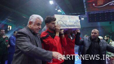 The burial of the unknown hero on the shoulders of the wrestlers in Sari - Mehr news agency  Iran and world's news