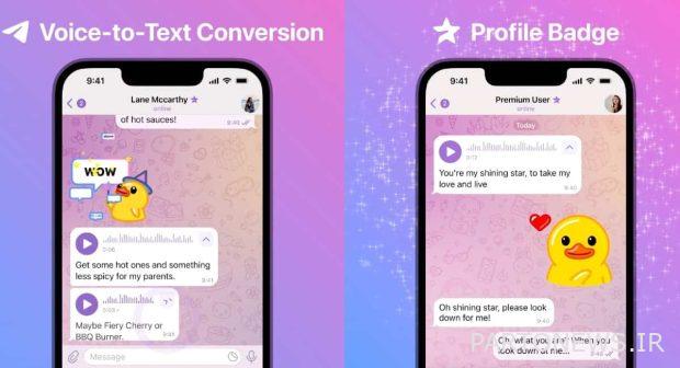 Exclusive features of Telegram Premium
