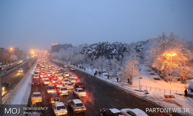 Snow and rain will visit Tehran on the first of December
