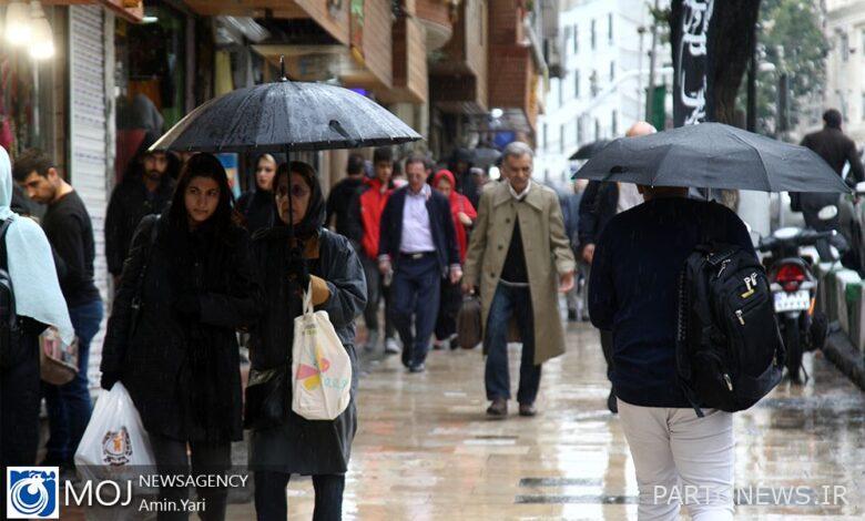 It rains intermittently in Tehran until Monday