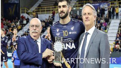 Esmailnejad won the award for the best player of Verona - Mehr news agency  Iran and world's news