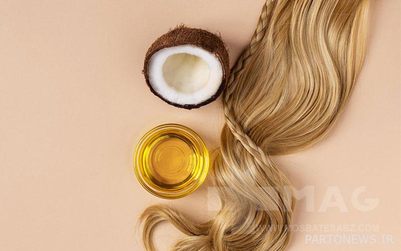 Coconut oil and honey hair mask