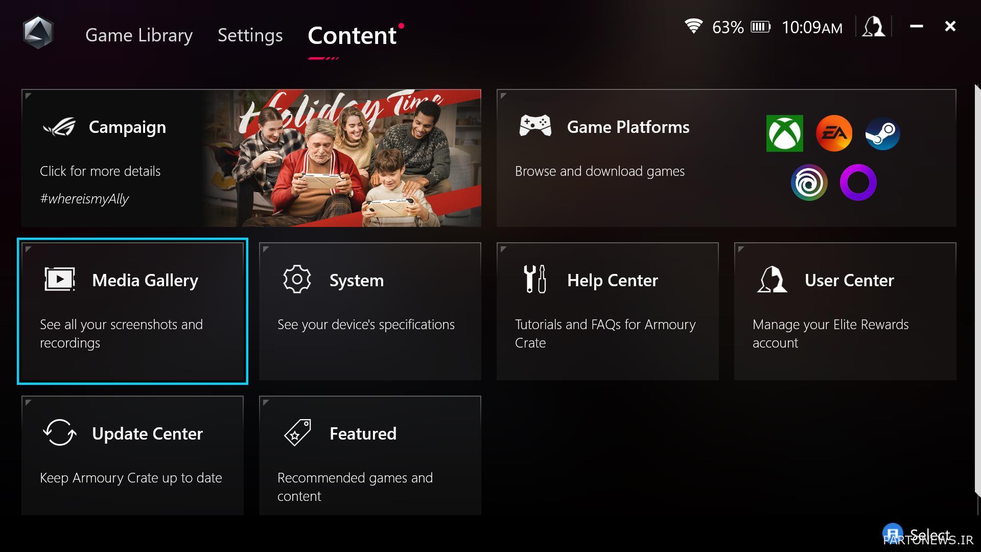 آموزش اسکرین شات Asus ROG Ally