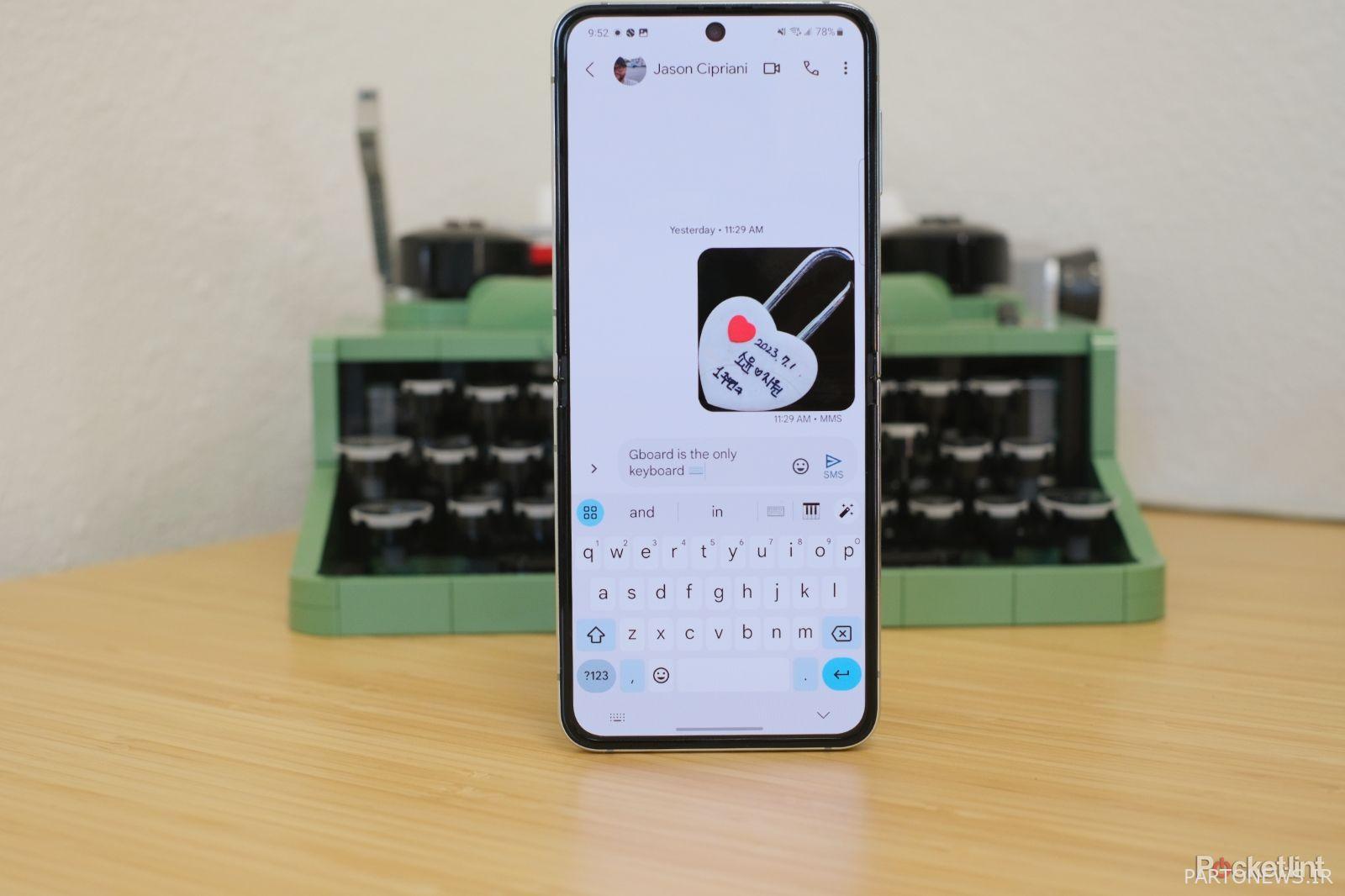 Gboard در Samsung Galaxy Z Flip 5
