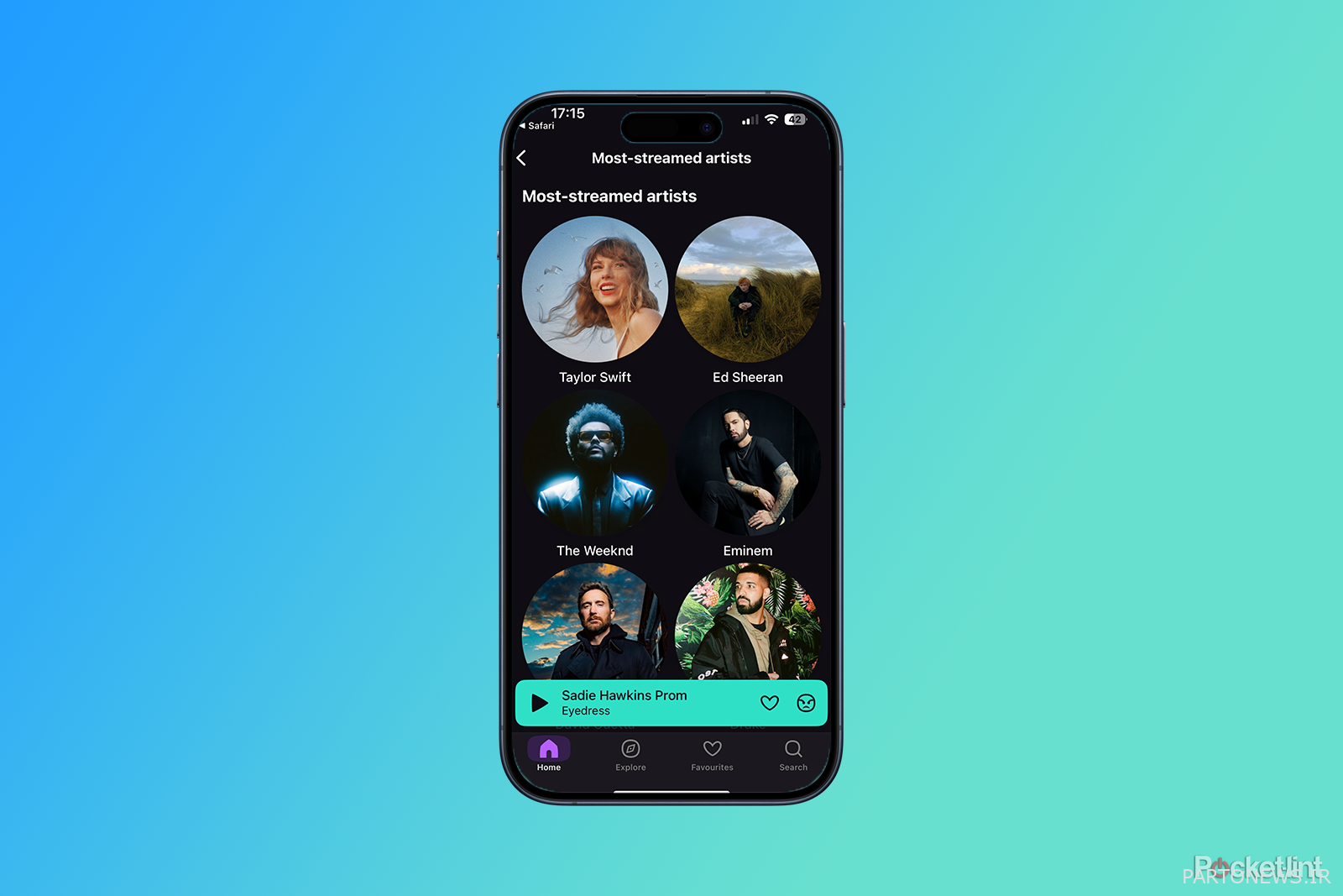 من deezer year بیشترین پخش جریانی هنرمندان در برنامه