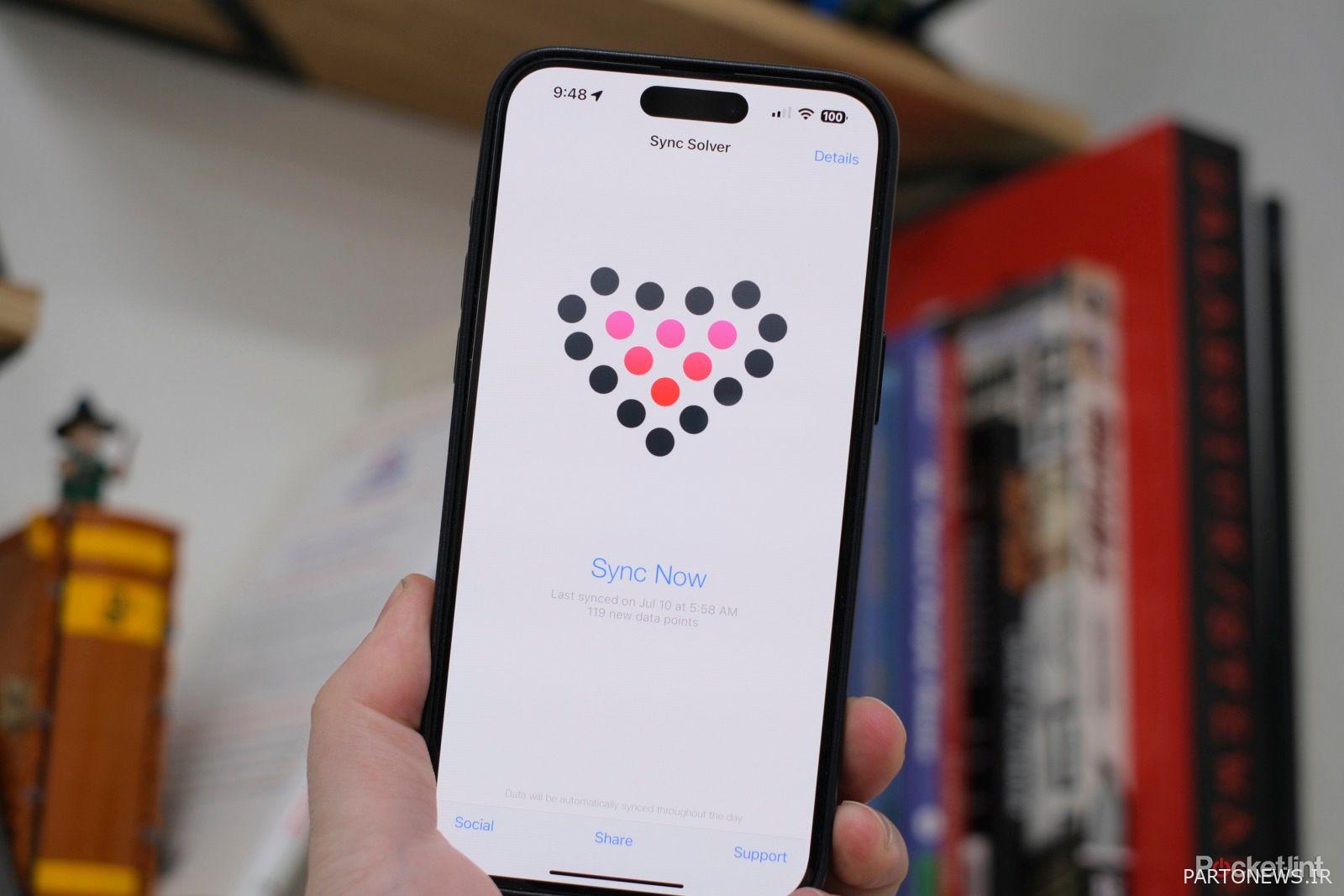 حل همگام سازی iPhone Fitbit Apple Health