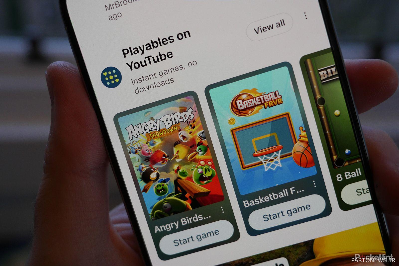 صفحه اصلی YouTube Playables-1