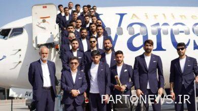 The national team, escorted by the people of Kish, went to the Nations Cup