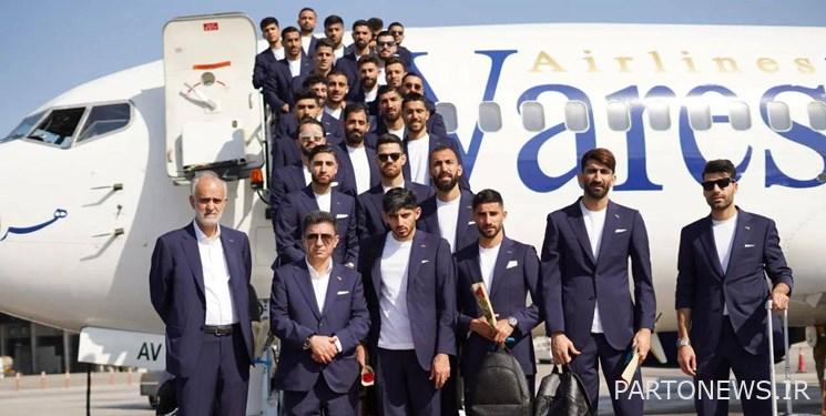 The national team, escorted by the people of Kish, went to the Nations Cup