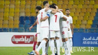 Iran and Burkina Faso sidelines Wearing a black armband and paying tribute to the martyrs of the terrorist attack in Kerman