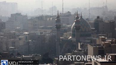 Tehran's air quality on 19 December 1402 / Tehran's air quality index is at 135 and unhealthy