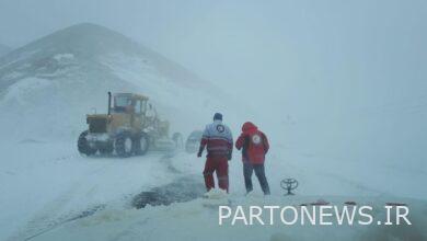 گردنه حیران ‌در آستارا مسدود شد + فیلم
