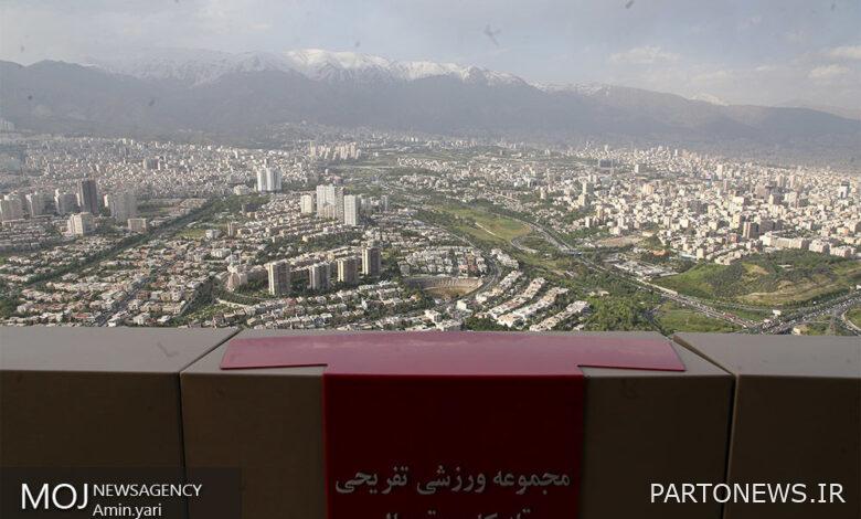 Tehran's air quality on 22 December 1402 / Tehran's air quality index is at 75 and healthy
