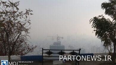 Tehran's air quality on 30 December 1402 / Tehran's air quality index is at 115 and unhealthy