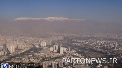 Tehran's air quality on February 2, 1402 / Tehran's air quality index is at number 103 and is unhealthy