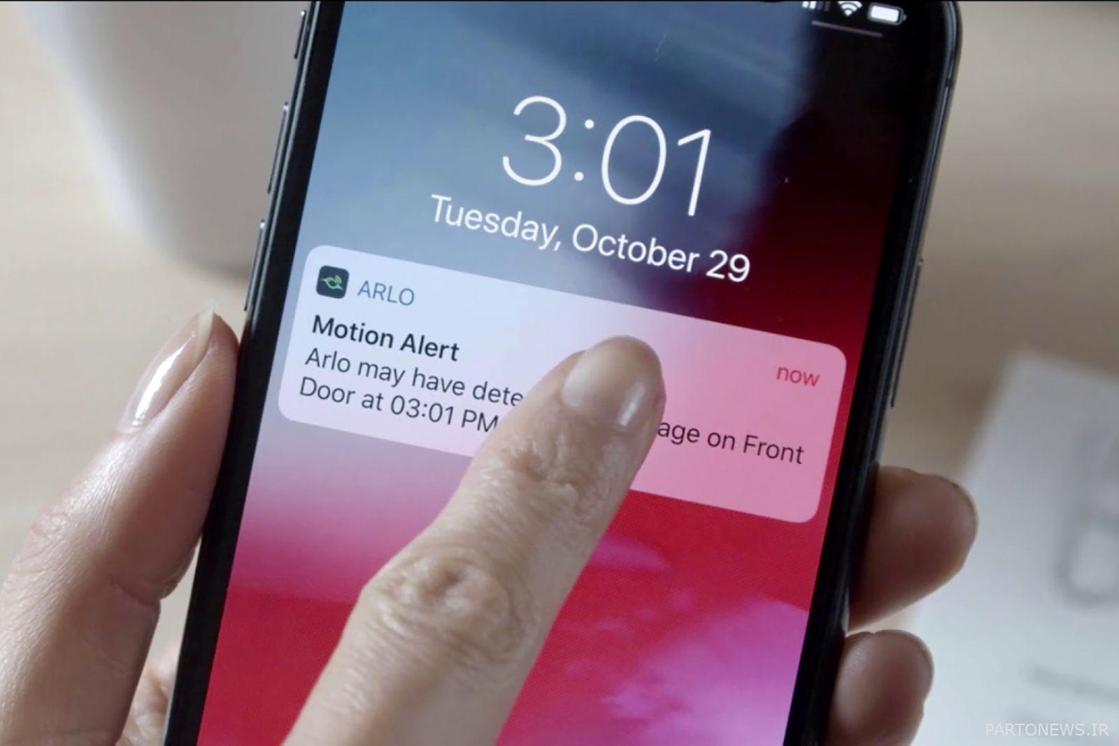 Arlo Motion Alerts