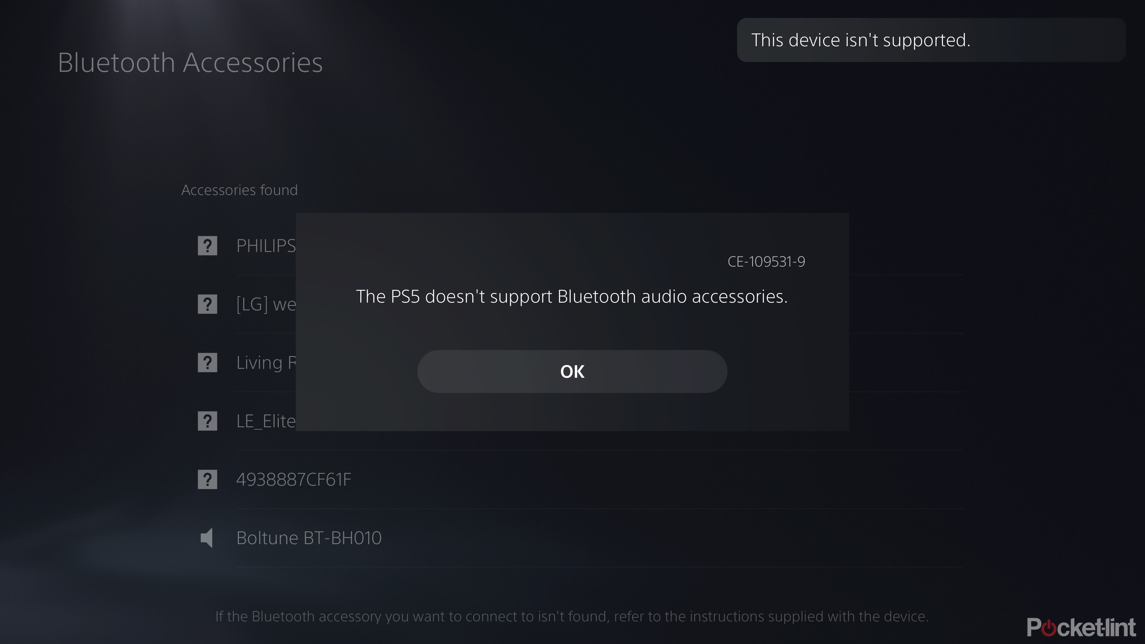 ps5-audio-bluetooth را پشتیبانی نمی کند