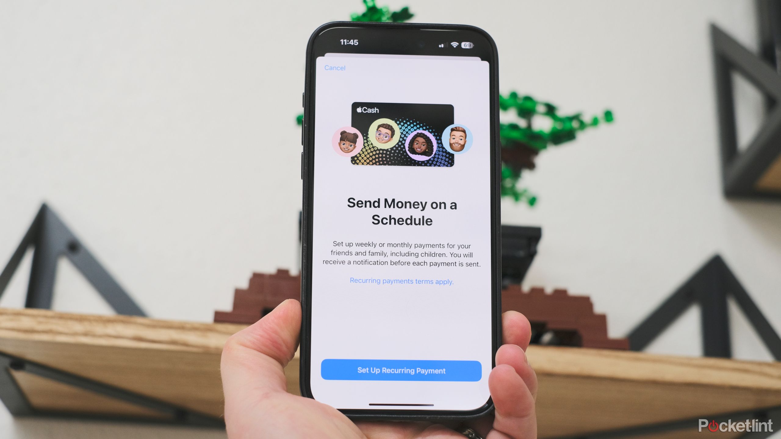 پرداخت های تکراری Apple Cash