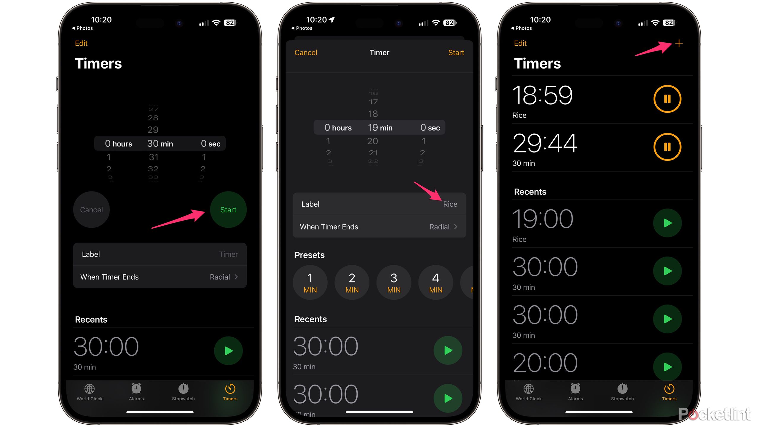 چند تایمر iOS 17