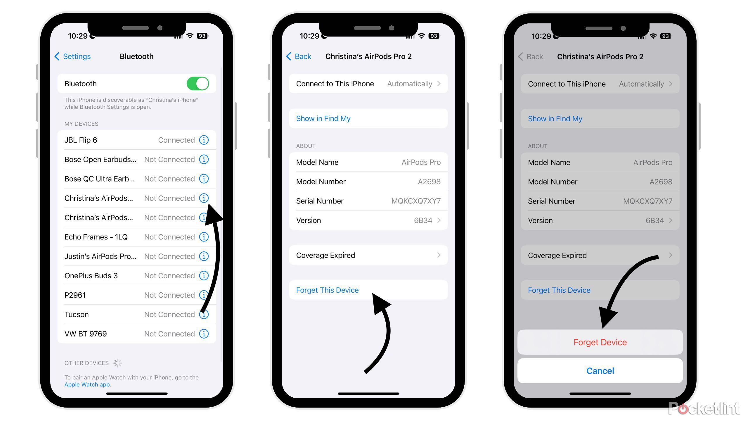 AirPods و AirPods Pro را بازنشانی کنید