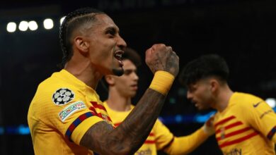 یک چهارم نهایی لیگ قهرمانان اروپا: رافینیا دو گل زد و بارسلونا 3-2 پی اس جی را شکست داد.  پیروزی اتلتیکو در بازی رفت 2-1 مقابل دورتموند |  اخبار فوتبال