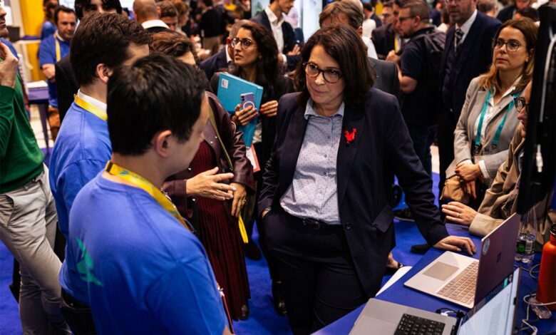 Viva Technology, the main European event dedicated to startups and technology, is returning to Paris, France, on May 22, 2024, at Expo Porte de Versailles. VivaTech is including thousands of visionary startups, investors, organizations, corporations, researchers, media, and talent. Marina Ferrari, Secretary of State to the Minister of the Economy, Finance and Industrial and Digital Sovereignty, responsible for digital, is seen at VivaTech 2024. (Photo by Telmo Pinto/NurPhoto via Getty Images)