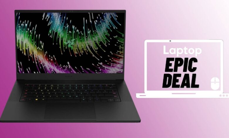 Razer Blade 15 gaming laptop against white background