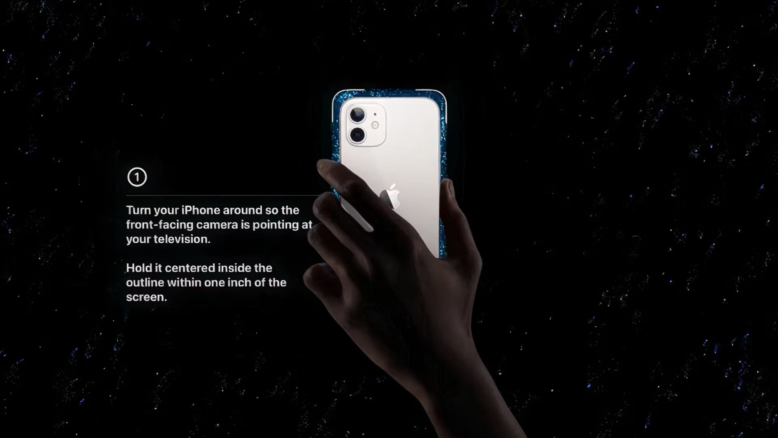 کالیبره کردن Apple TV با استفاده از آیفون.