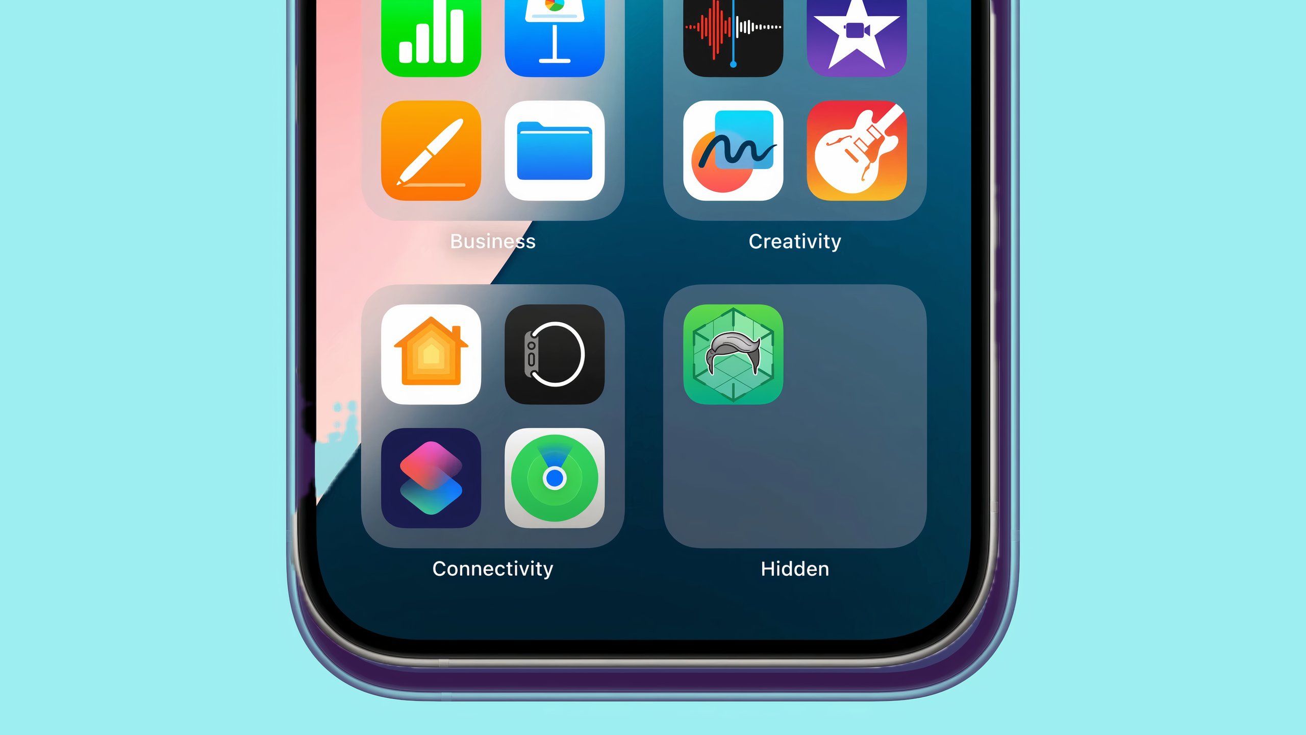 پنهان کردن و قفل کردن صفحه برنامه های اپل در آیفون