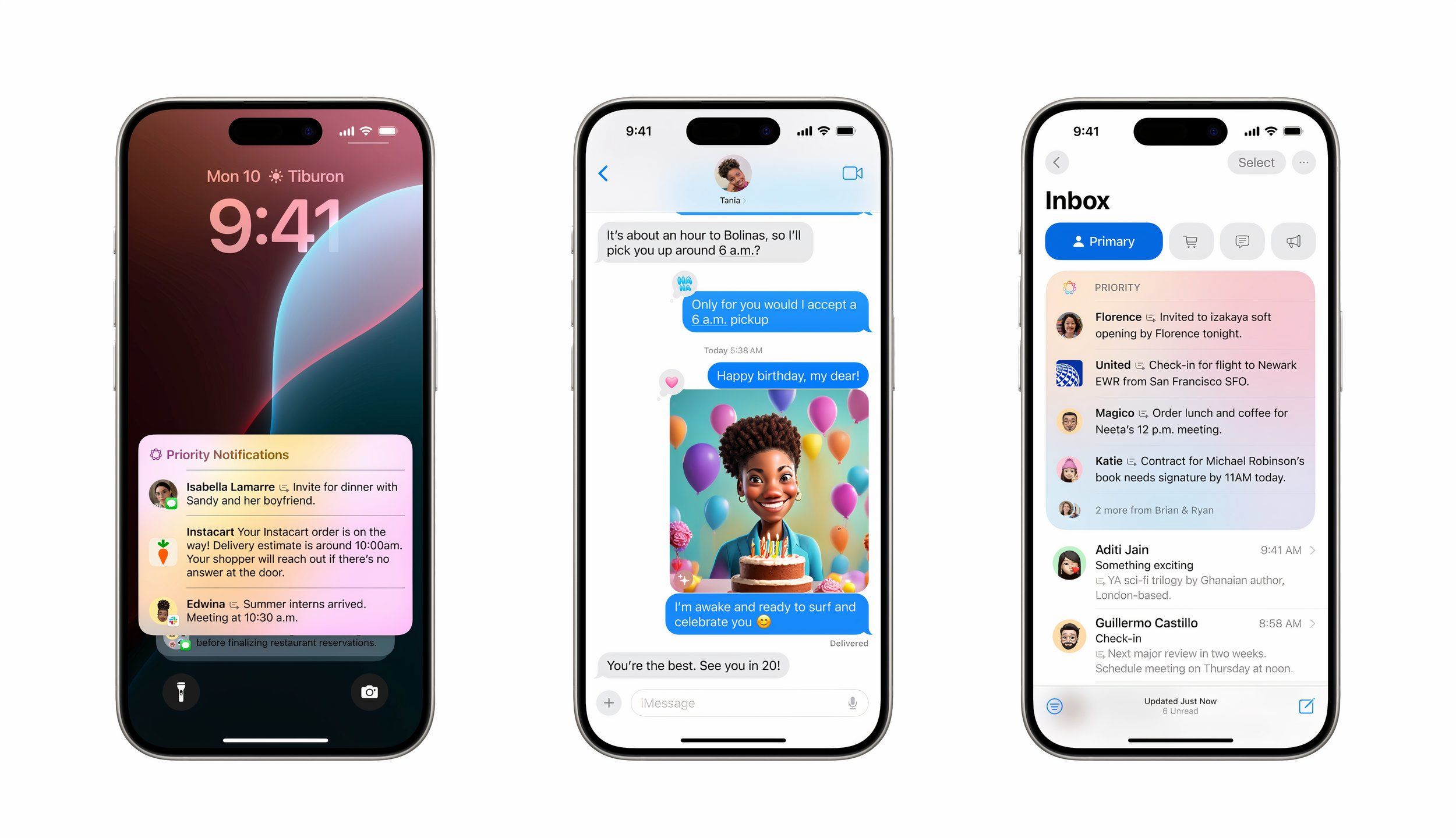 ویژگی های Apple Intelligence در iOS.