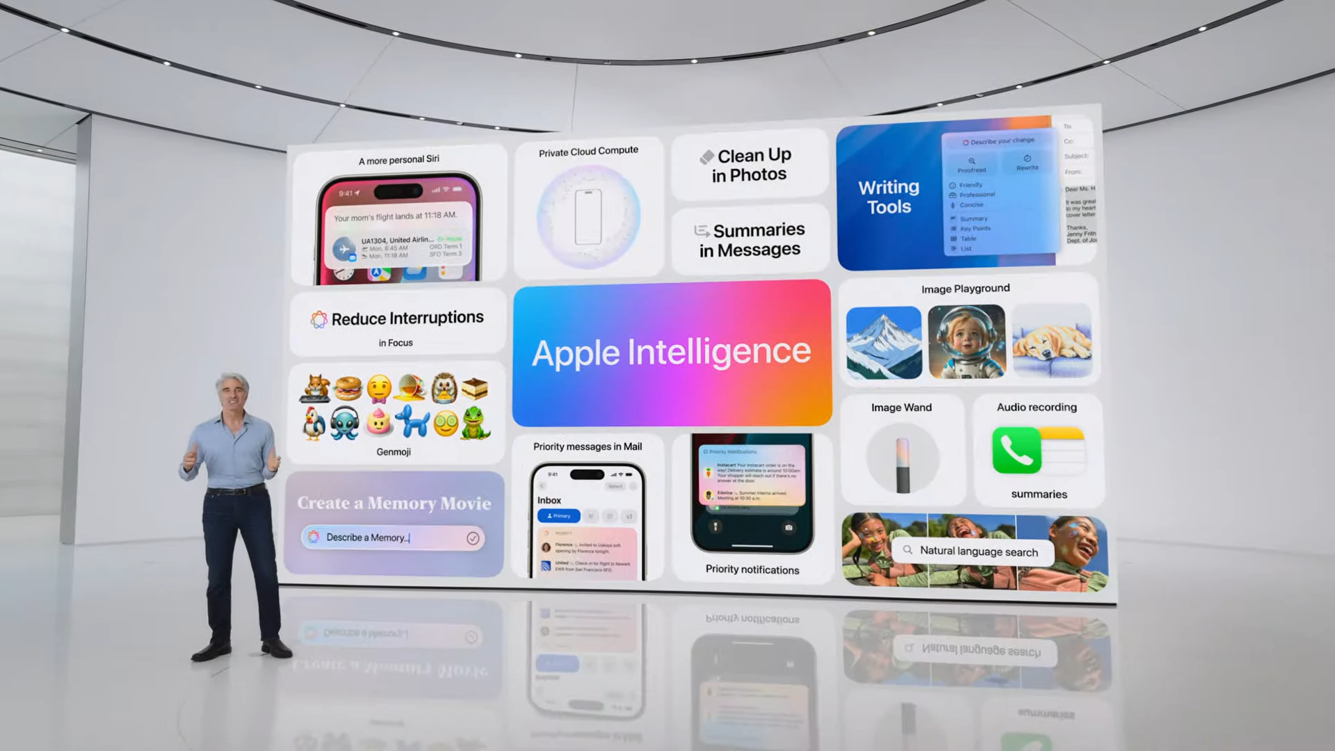 تصاویری از سخنرانی اصلی WWDC 2024