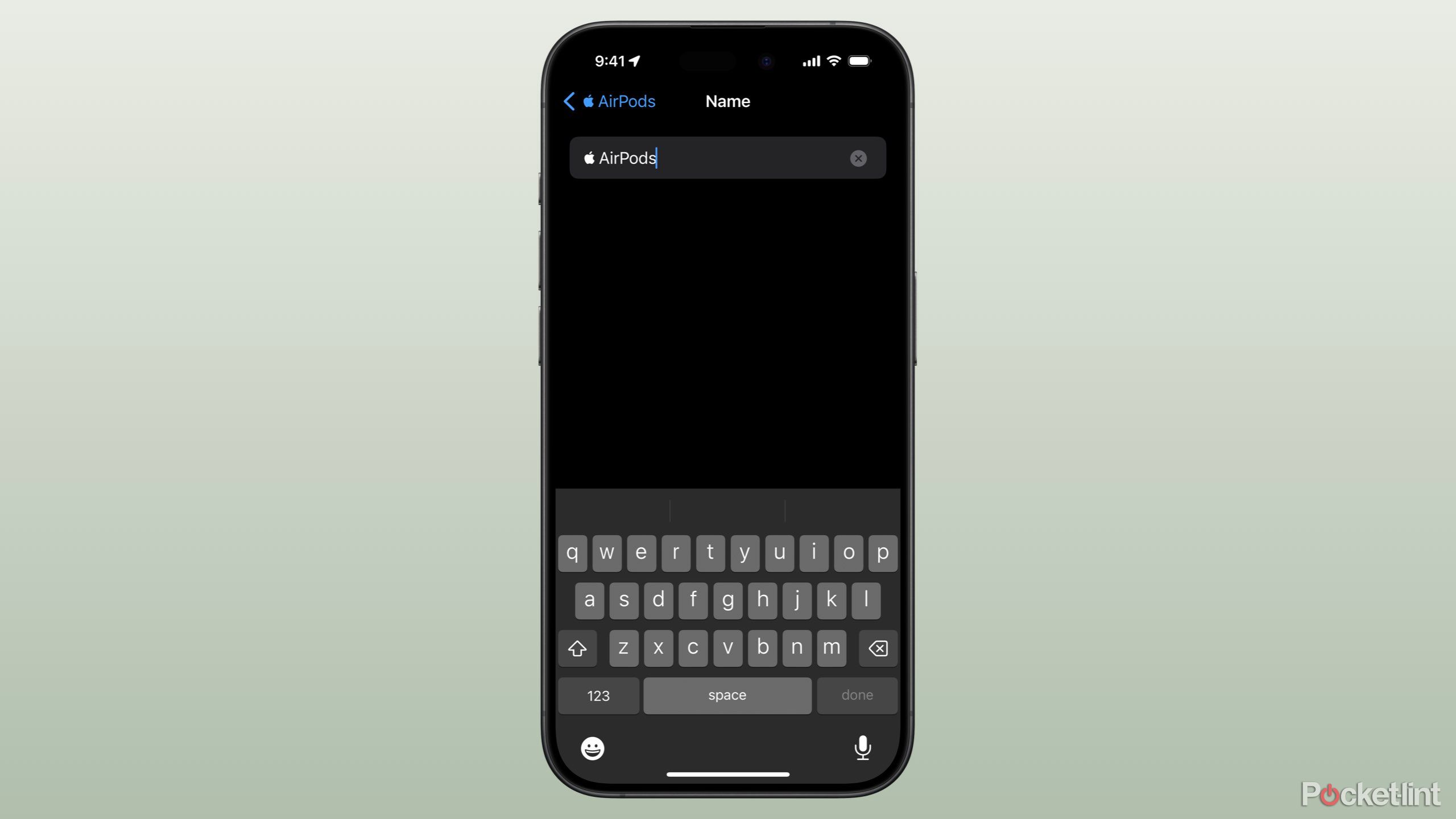 تغییر نام AirPods