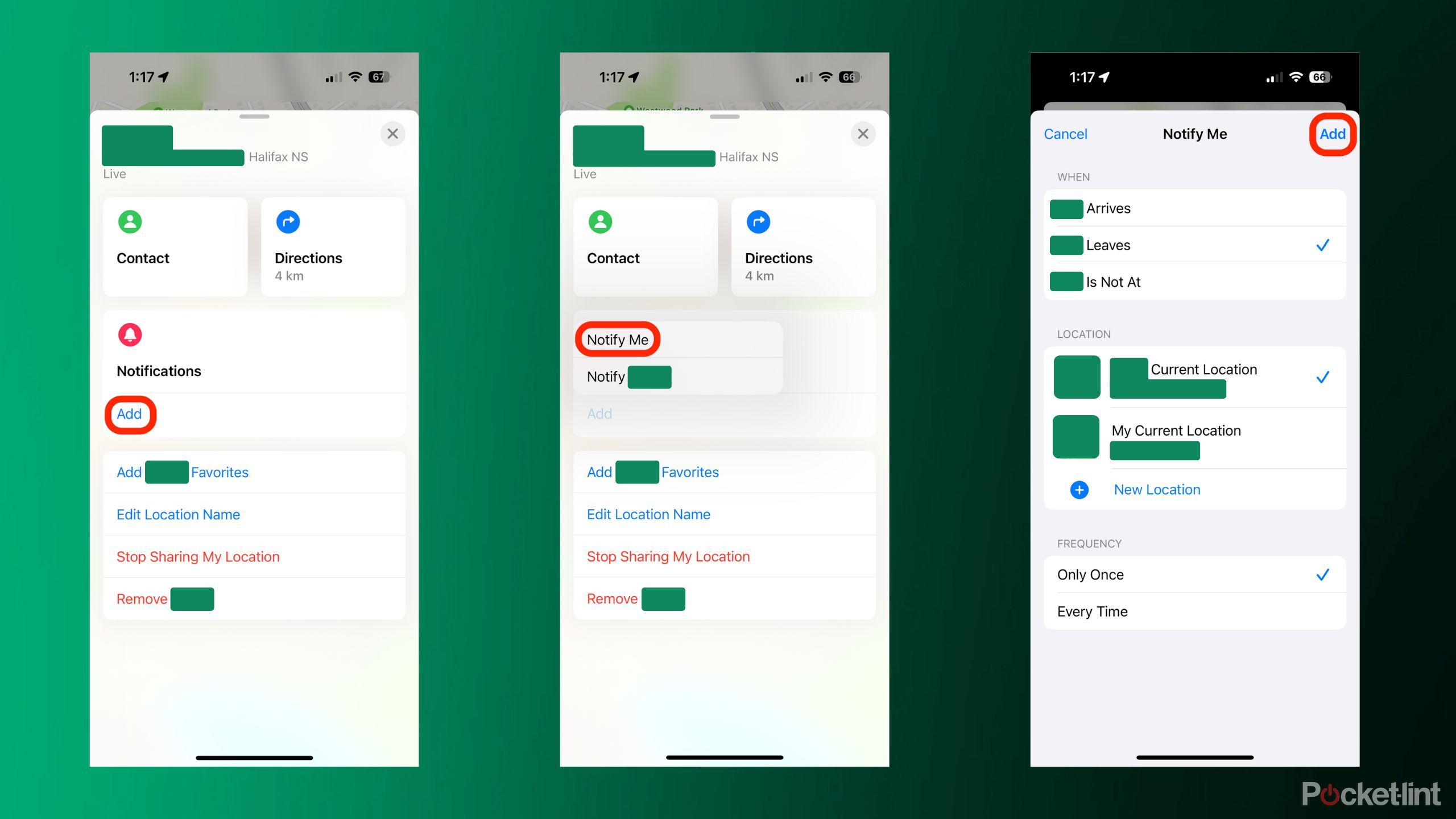 مراحل استفاده از اعلان‌ها در Find My