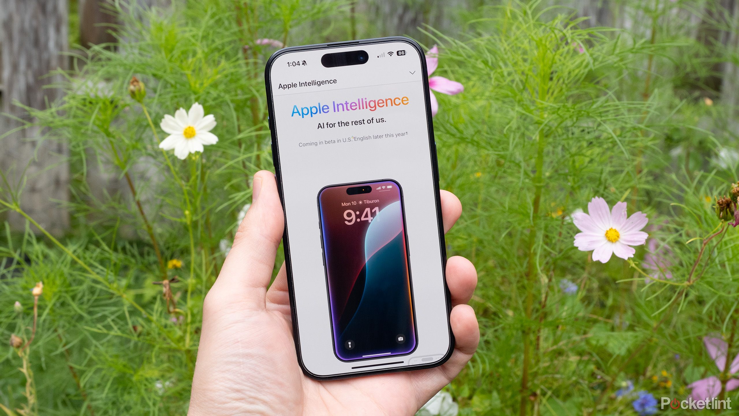 وب سایت پیش نمایش Apple Intelligence در آیفون 15 پرو 