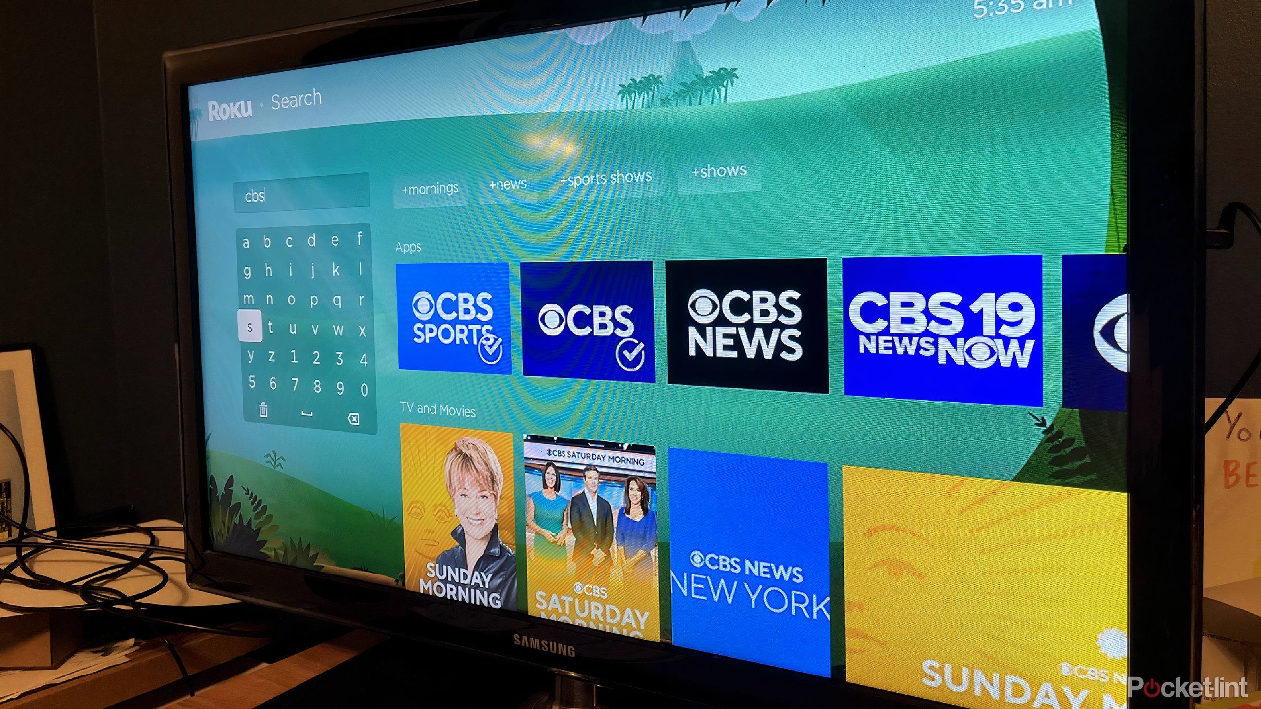 برنامه های cbs در Roku