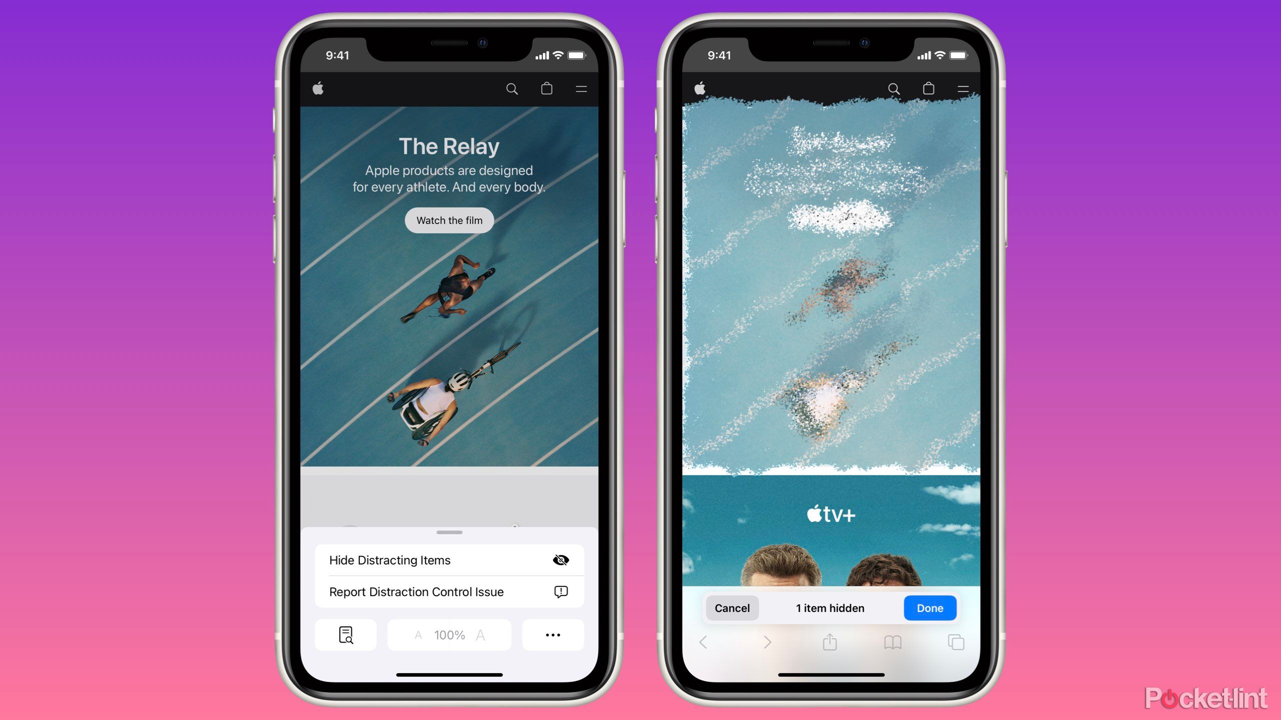 موارد حواس پرتی را در iOS 18 مخفی کنید.