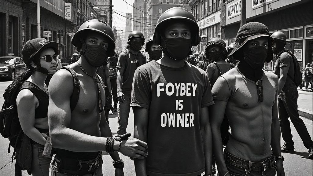 تصویری که توسط هوش مصنوعی تولید شده با کلمات مزخرف و خطای لباس