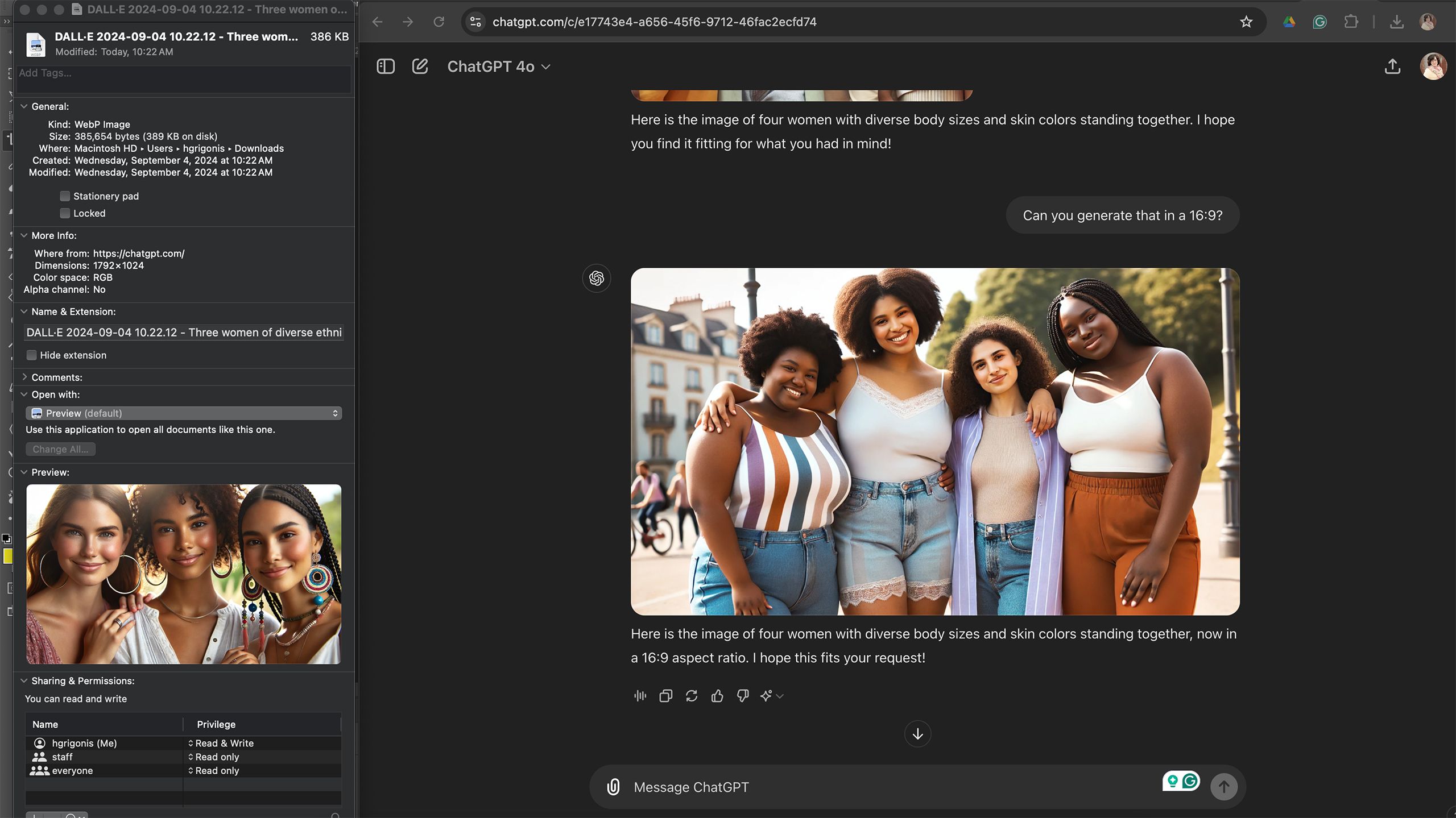 تصویری از استفاده از ابرداده برای تعیین اینکه آیا یک تصویر هوش مصنوعی است یا نه