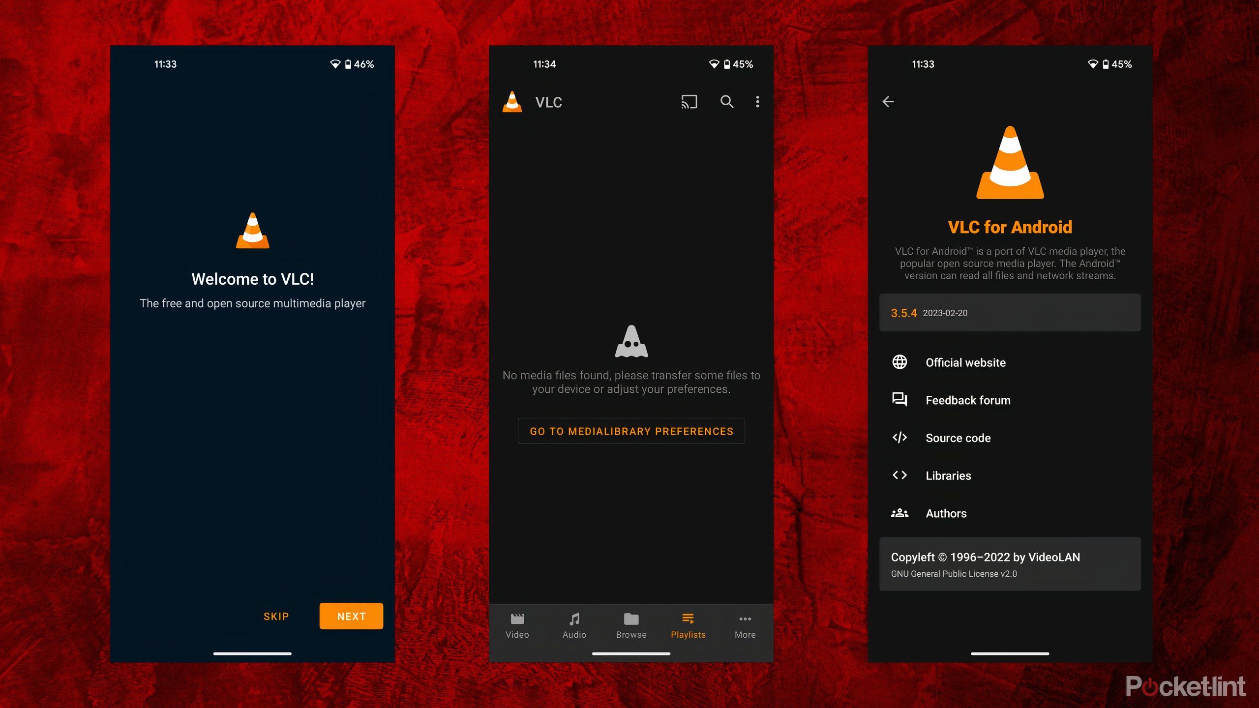 VLC برای اسکرین شات های اندروید