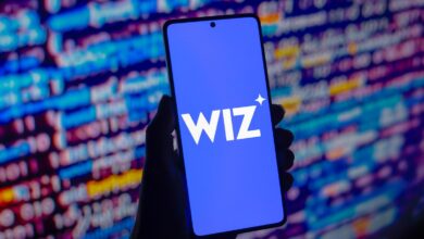 Wiz logo displayed on a smartphone