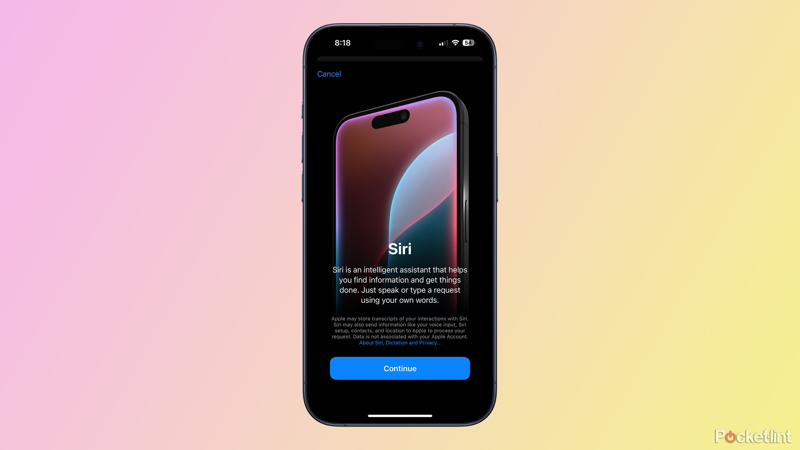 اطلاعات سیری در iOS 18.1