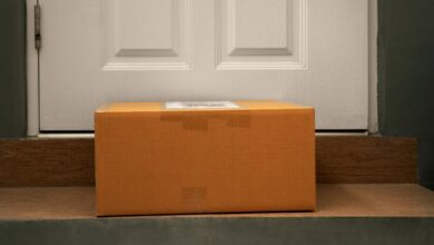 delivery box on doorstep