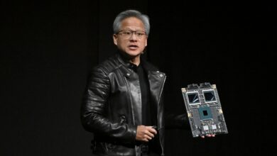 Jensen Huang, co-founder and chief executive officer of Nvidia Corp.