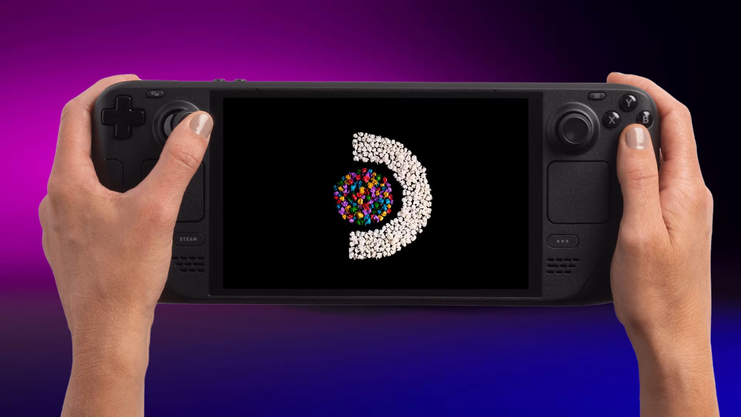 یک ویدیوی راه اندازی در Valve Steam Deck OLED.